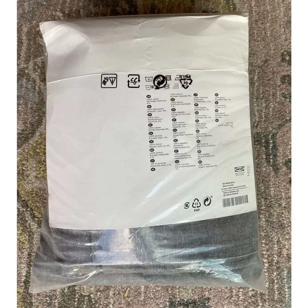 Ikea Lenoa 2 Panels 51x118” Window Curtain Set